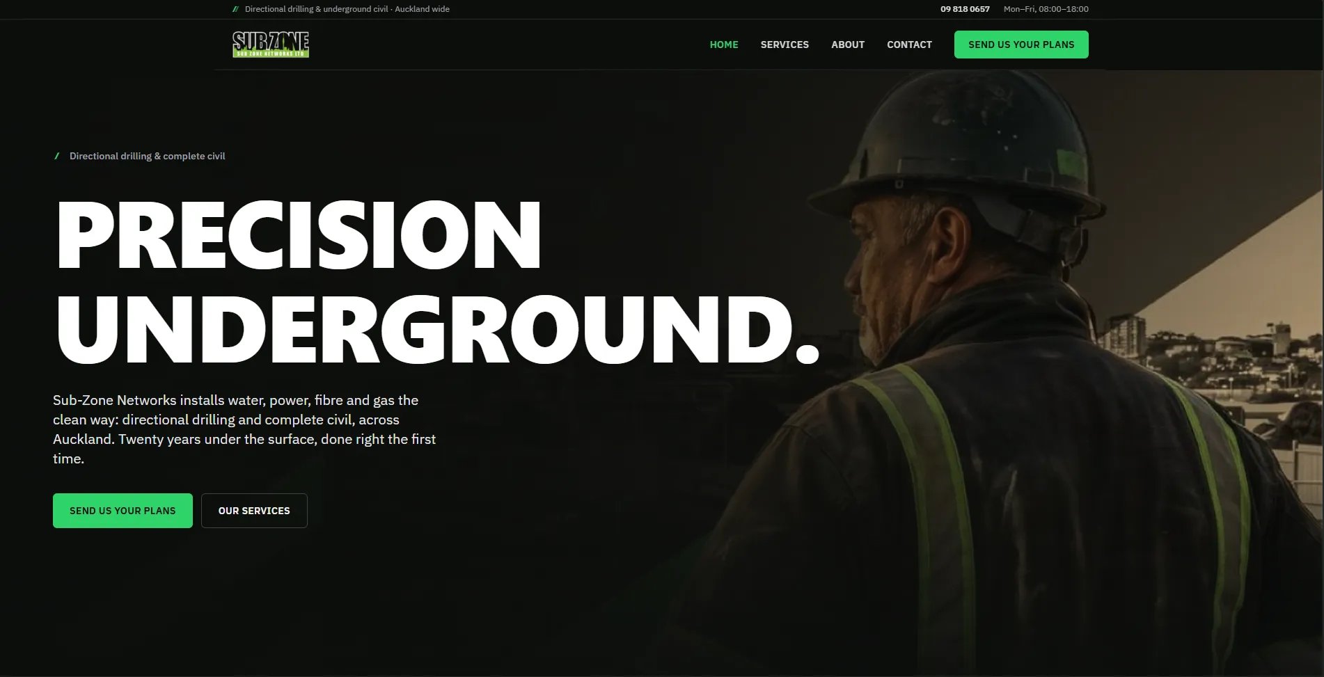 Subzone Networks — Civil  website built with Pubd